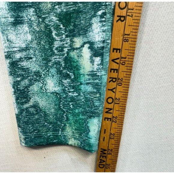 Saucony Womens Scout Series Leggings M Green Watercolor Pattern - Picture 7 of 12